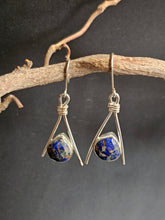 Load image into Gallery viewer, Lapis Isuzu Tepee Earrings
