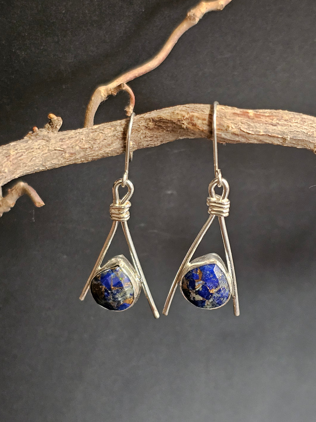 Lapis Isuzu Tepee Earrings