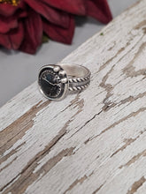 Load image into Gallery viewer, White Buffalo Sterling Silver Ring

