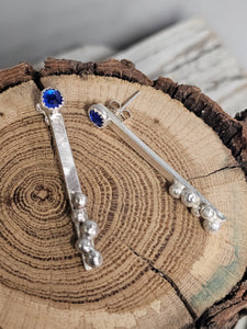 Sapphire Stone Earrings