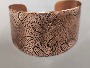 Copper Textured Bracelet