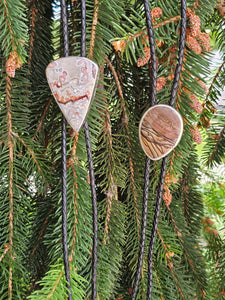 Crazy Lace Agate Bolo Tie