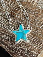 Load image into Gallery viewer, Kingman Turquoise Star Necklace

