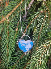 Load image into Gallery viewer, Plume Agate Doublet Heart Necklace

