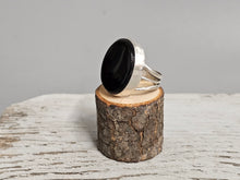 Load image into Gallery viewer, Black Onyx Split Band Ring

