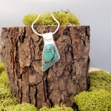 Load image into Gallery viewer, Turquoise Triangle Pendant
