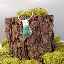 Load image into Gallery viewer, Turquoise Triangle Pendant
