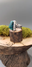 Load image into Gallery viewer, Chrysocolla Trapezoid Stone Ring
