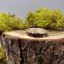 Load image into Gallery viewer, Red Jasper &amp; Hematite &amp; Onyx Inlay Ring
