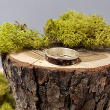 Load image into Gallery viewer, Red Jasper &amp; Hematite &amp; Onyx Inlay Ring
