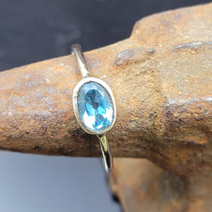 Blue Topaz 14k Gold Ring