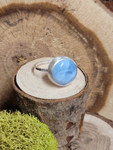 Load image into Gallery viewer, Blue Opal Circle Ring
