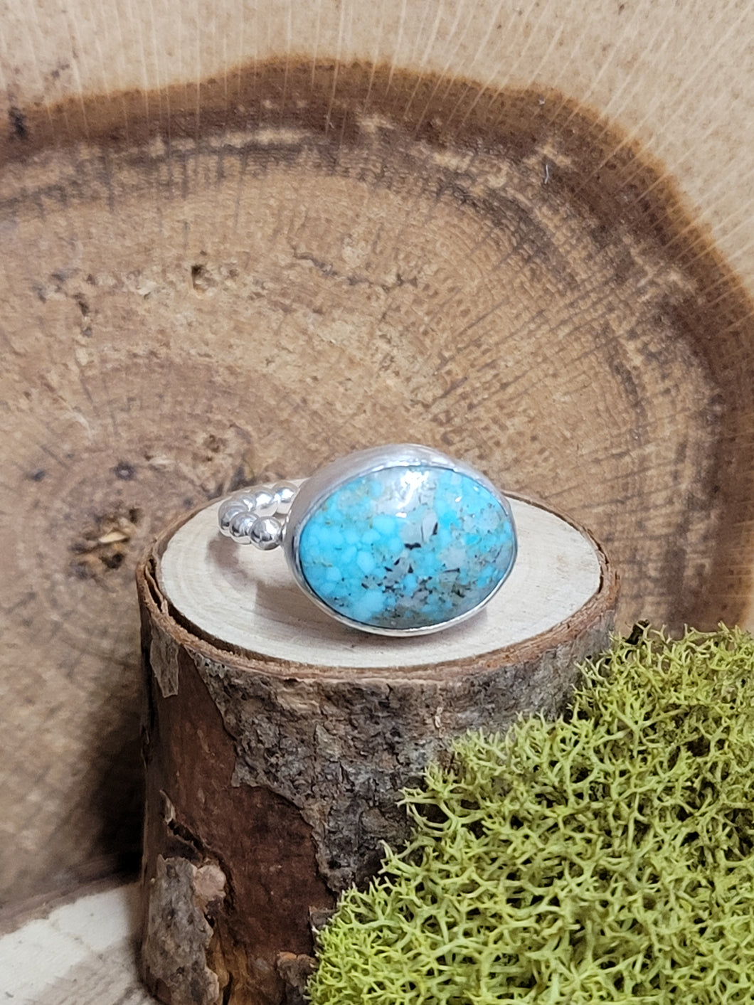 Vintage Turquoise Oval Ring