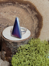 Load image into Gallery viewer, Aurora Opal Triangular Ring
