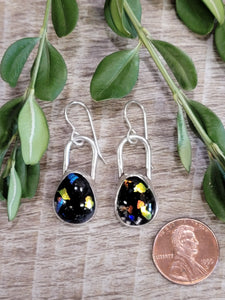 Multi Color Glass Earrings