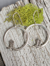 Load image into Gallery viewer, Cowboy Boot Hoop Earrings
