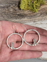 Load image into Gallery viewer, Cowboy Boot Hoop Earrings
