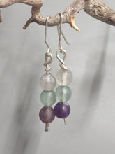 Load image into Gallery viewer, Fluorite Bead Earrings
