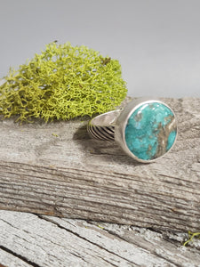 Turquoise Vintage Round Ring