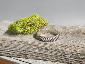 Sterling Silver Rope Ring