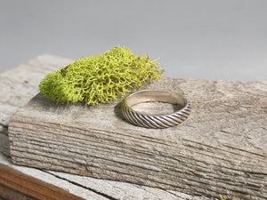 Sterling Silver Rope Ring