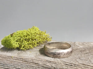 Sterling Silver Hammered Ring