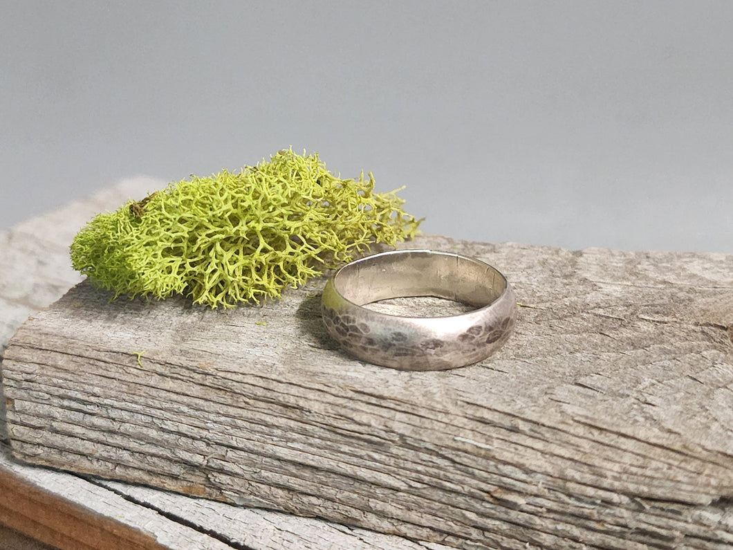 Sterling Silver Hammered Ring