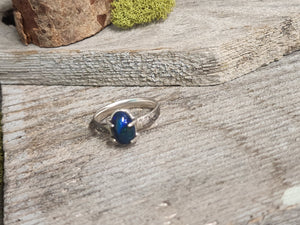 Black Opal Ring 8 1/2