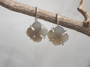 Chalcedony Clover Earrings