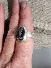 Load image into Gallery viewer, Snowflake Obsidian Ring
